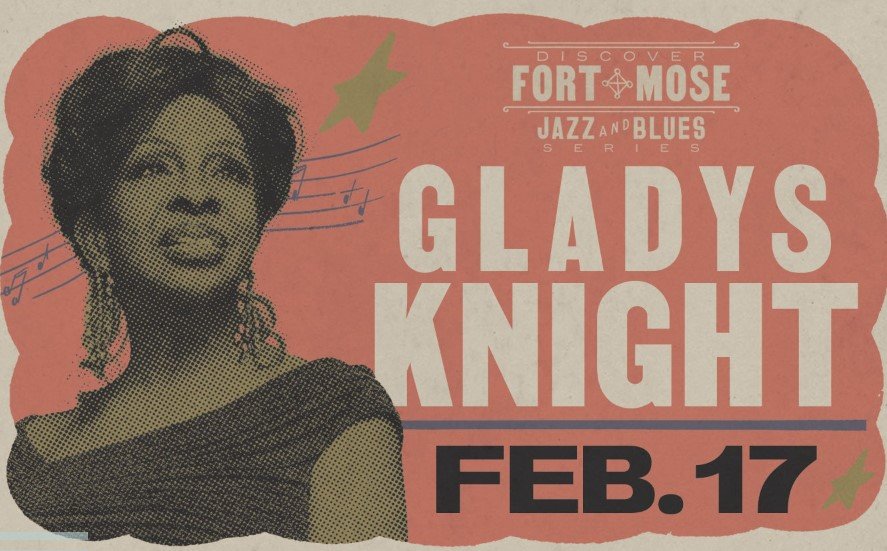 Gladys Knight will be among the performers at the Fort Mose Jazz & Blues Series in February.